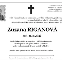 POSLEDNÁ ROZLÚČKA so Zuzanou Riganovou
