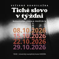októbrové TICHÉ SLOVO V TÝŽDNI