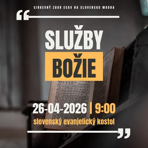 SLUŽBY BOŽIE - 26.04.2026