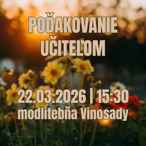 POĎAKOVANIE UČITEĽOM 2026