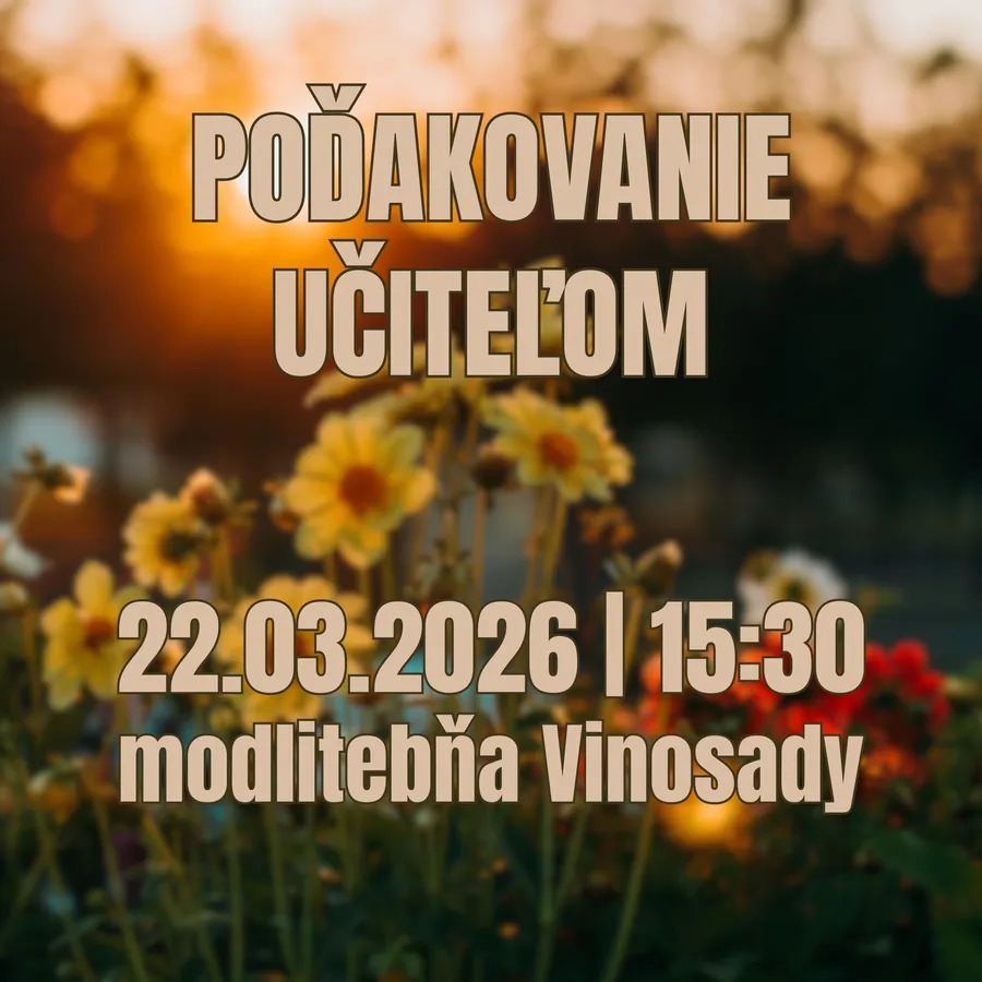 POĎAKOVANIE UČITEĽOM 2026