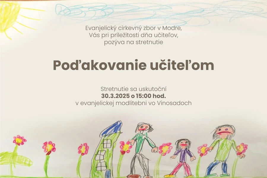 POĎAKOVANIE UČITEĽOM 2025