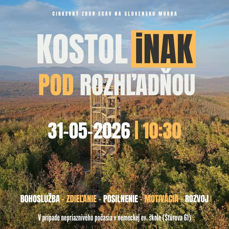 KOSTOL iNAK pod rozhľadňou - 31.05.2026