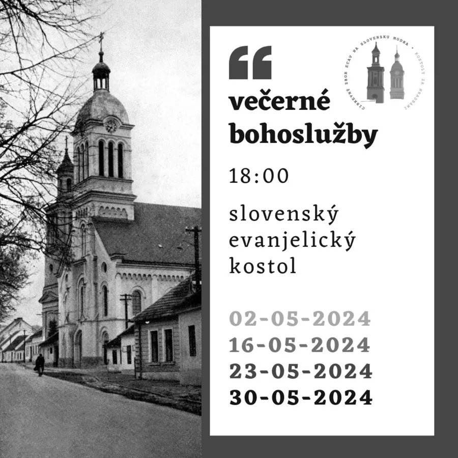 VEČERNÉ BOHOSLUŽBY