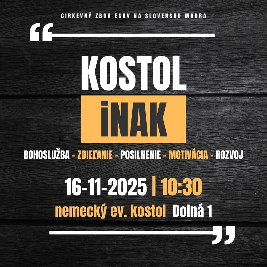 KOSTOL iNAK - 16.11.2025