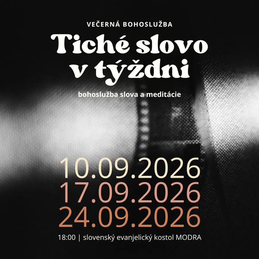septembrové TICHÉ SLOVO V TÝŽDNI