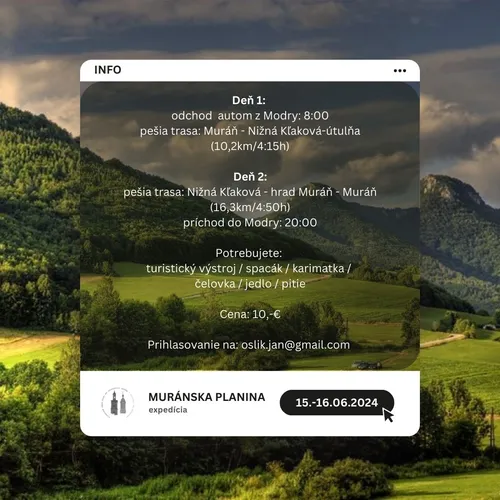 EXPEDÍCIA MURÁNSKA PLANINA