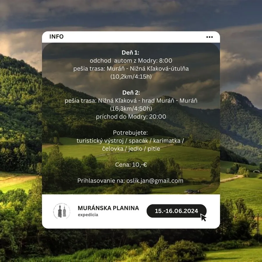 EXPEDÍCIA MURÁNSKA PLANINA