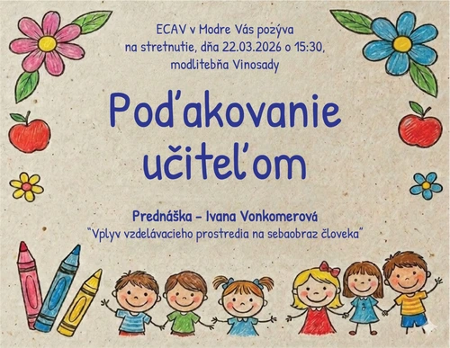 POĎAKOVANIE UČITEĽOM 2026